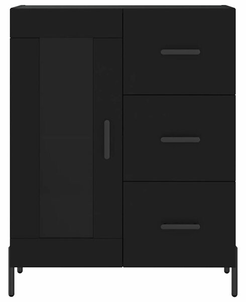 VidaXL Fekete Tálalószekrény - Fa - 69,5x34x90 cm