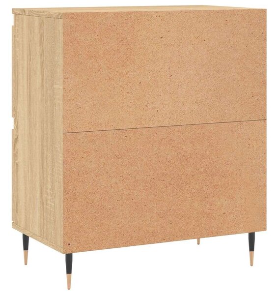 VIDAXL - Sonoma Tölgy Fa Tálalószekrény Szett - 2 db - 120x35x70 cm