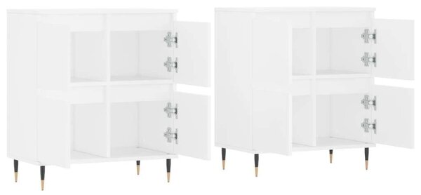 VidaXL Fehér Fa Tálalószekrény - 2 db - 120x35x70cm