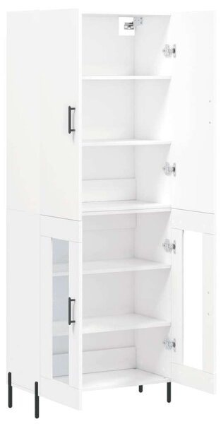 VidaXL Fehér Fa Magasszekrény - 180 cm