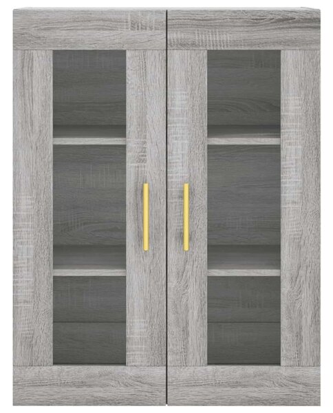 VIDAXL Sonoma Szürke Magasszekrény - 69,5x34x180 cm