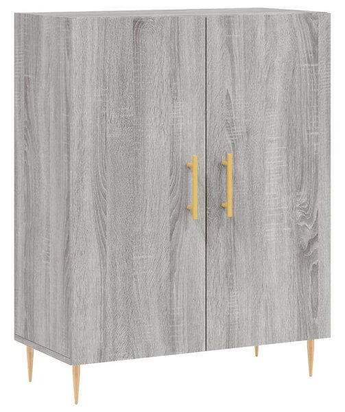 VIDAXL Sonoma Szürke Magasszekrény - 69,5x34x180 cm