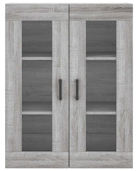 Szürke sonoma szerelt fa magasszekrény 69,5 x 34 x 180 cm