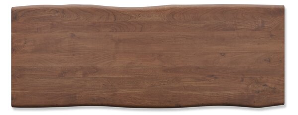 DELIFE Étkezőasztal Edge 260x100 XL akác barna fém ferde Live-Edge