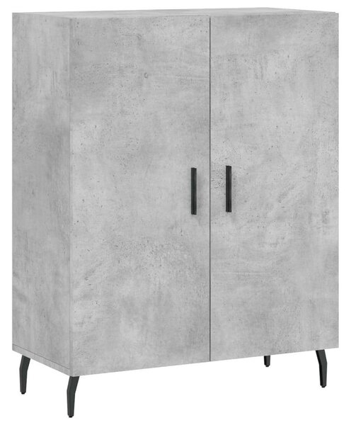 Modern Magas Szekrény - Beton Szürke - 180 cm
