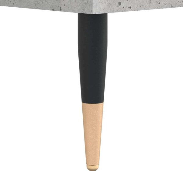 Betonszürke szerelt fa magasszekrény 69,5 x 34 x 180 cm