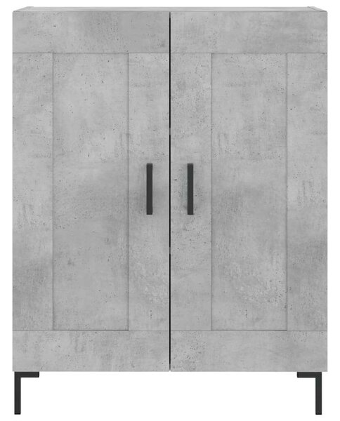 Modern Magas Szekrény - Beton Szürke - 180 cm