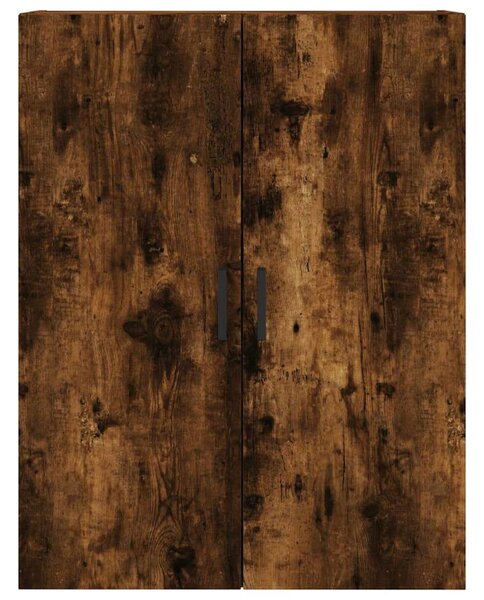 Füstös tölgy színű szerelt fa magasszekrény 69,5 x 34 x 180 cm