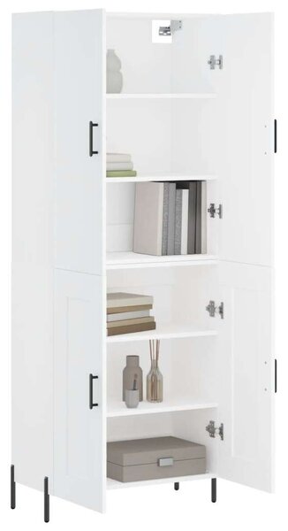 VidaXL fehér szerelt fa magasszekrény 69,5 x 34 x 180 cm
