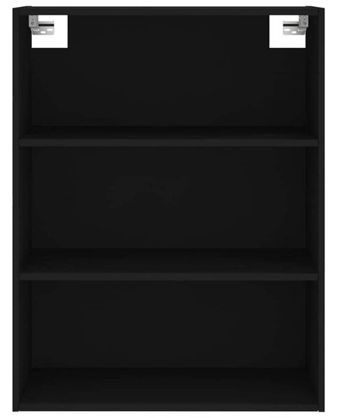 VidaXL Fekete Fa Magasszekrény - 69,5x34x180 cm
