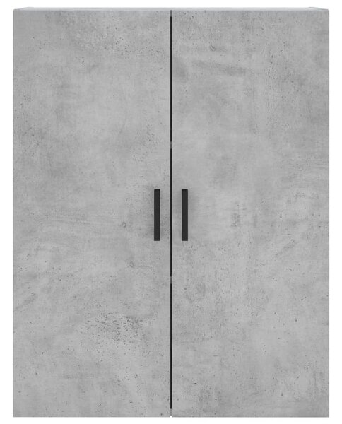 VIDAXL Magas Szekrény - Beton Szürke - 69,5x34x180 cm