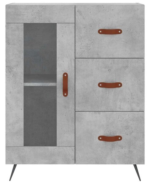 Modern Magasszekrény - Betonszürke - 180 cm