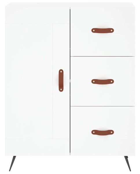 VidaXL Fehér Fa Magasszekrény - 180 cm