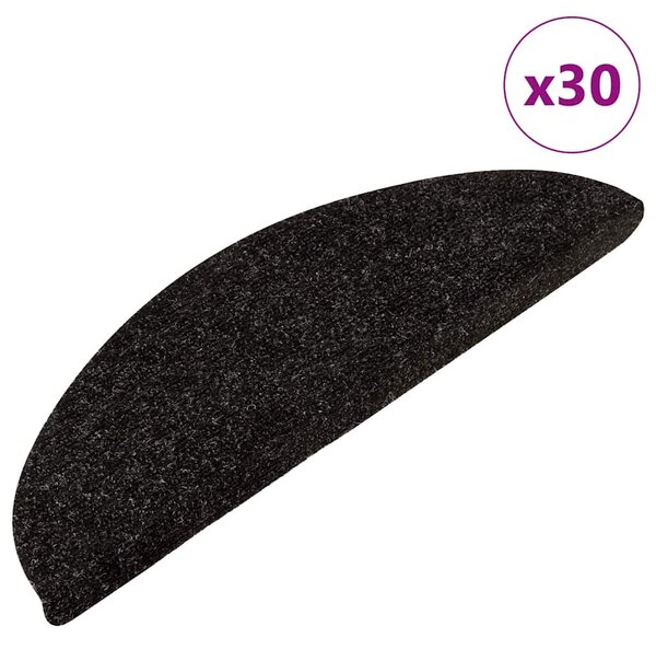 30 db antracitszürke öntapadó lépcsőszőnyeg 56 x 17 x 3 cm