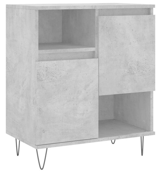 VidaXL Tálalószekrény - Betonszürke - 2 db - 120x35x70cm