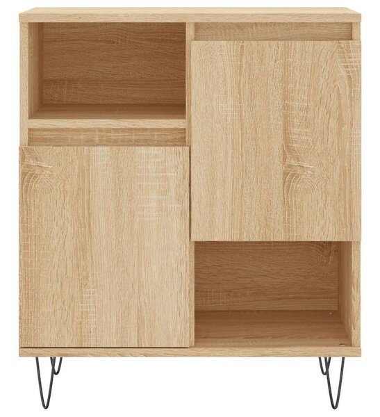 VidaXL Sonoma Tölgy Fa Tálalószekrény - 2 db - 120x35x70 cm