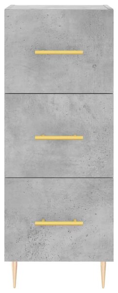 Modern Magasszekrény - Beton Szürke - 34,5x34x180 cm