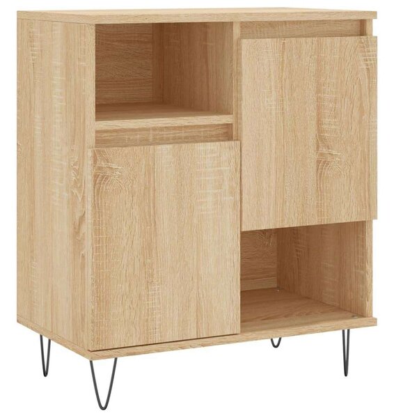VidaXL Sonoma Tölgy Fa Tálalószekrény - 2 db - 120x35x70 cm