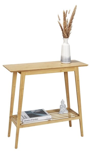 Natúr színű bambusz konzolasztal 30x80 cm Kona – Wenko