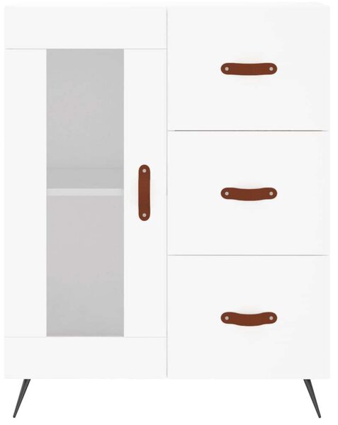 VidaXL Fehér Fa Magasszekrény - 69,5x34x180 cm