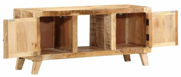 Tömör nyers mangófa TV-szekrény 105x46x32 cm