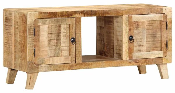 Tömör nyers mangófa TV-szekrény 105x46x32 cm