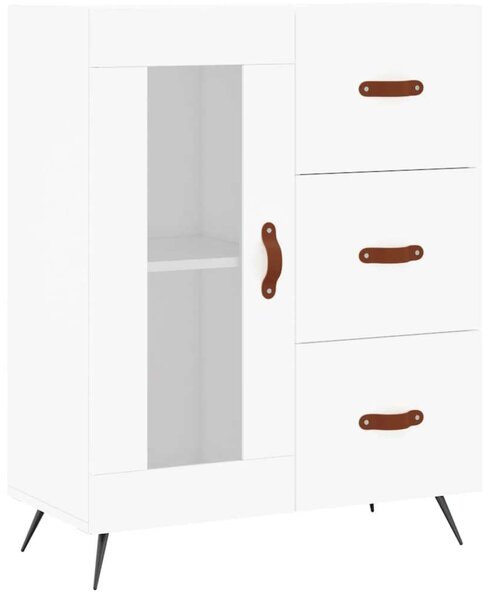 VidaXL Fehér Fa Magasszekrény - 69,5x34x180 cm