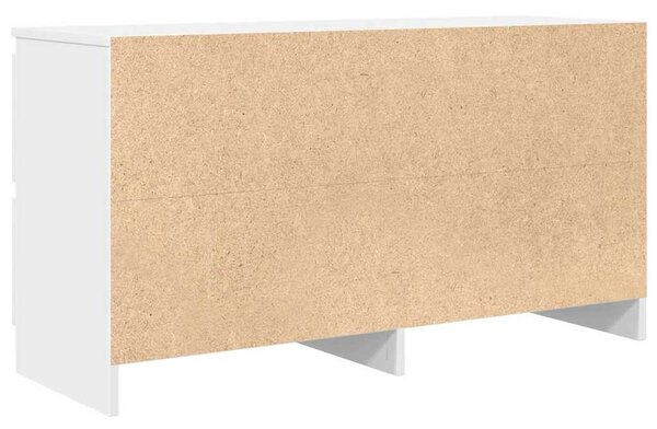 Fehér szerelt fa TV-szekrény 100x35x54 cm