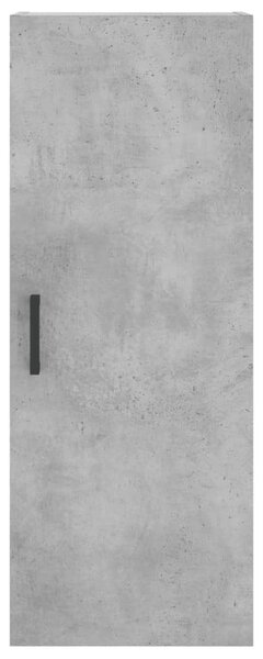 Betonszürke szerelt fa magasszekrény 34,5x34x180 cm