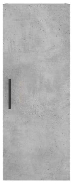 Modern Magas Szekrény - Beton Szürke - 34,5x34x180 cm