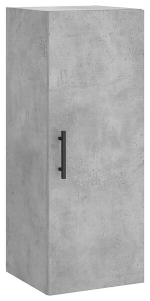 Modern Magas Szekrény - Beton Szürke - 34,5x34x180 cm