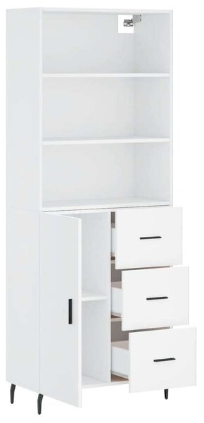 VidaXL fehér szerelt fa magasszekrény 69,5 x 34 x 180 cm