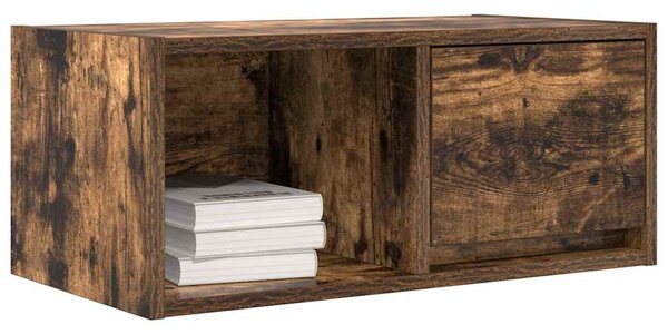 Füstös tölgy színű szerelt fa TV-szekrény 60x31x25,5 cm