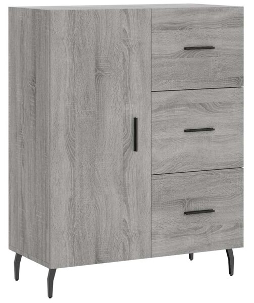 VIDAXL Sonoma Szürke Magasszekrény - 180 cm