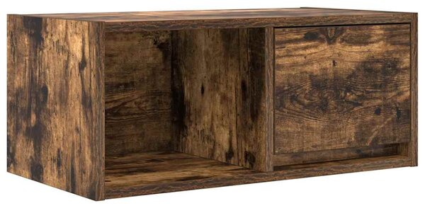 Füstös tölgy színű szerelt fa TV-szekrény 60x31x25,5 cm
