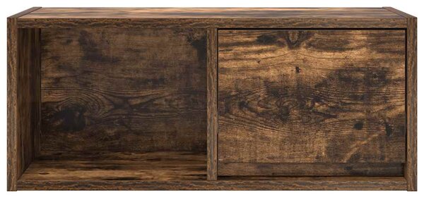 Füstös tölgy színű szerelt fa TV-szekrény 60x31x25,5 cm