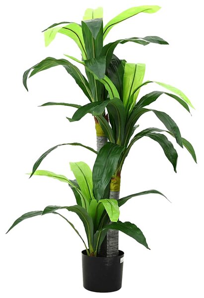 Zöld mesterséges dracaena fa 36 levéllel 120 cm