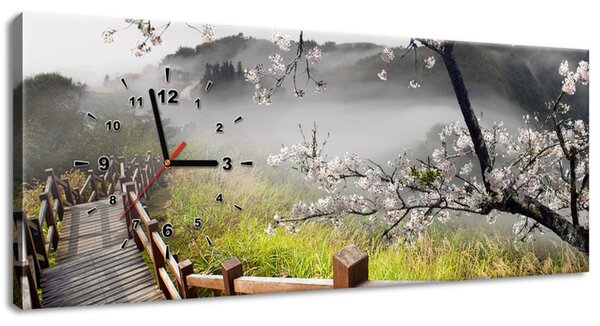 Gario Órás falikép Virágzó meggyfa Méret: 100 x 40 cm