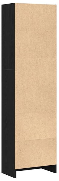 Fekete tölgy szerelt fa könyvespolc 40x24x143 cm