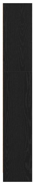 Fekete tölgy szerelt fa könyvespolc 40x24x143 cm