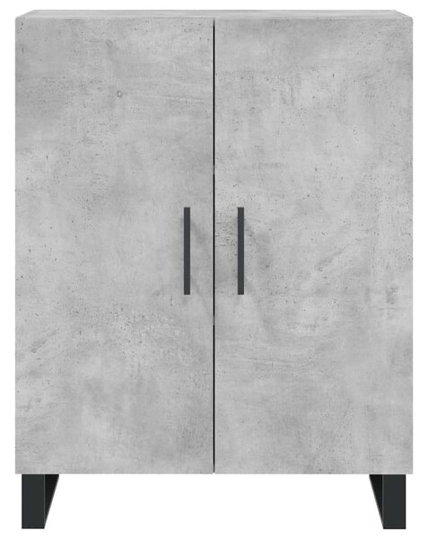Modern Magas Szekrény - Beton Szürke - 180 cm