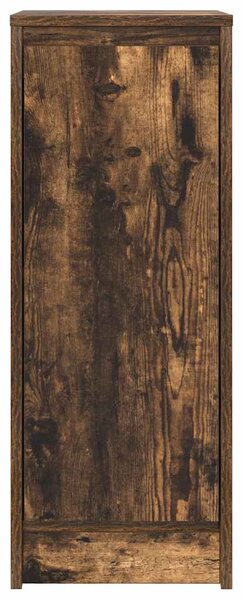 Füstös tölgy színű szerelt fa tálalószekrény 29,5x34x76 cm