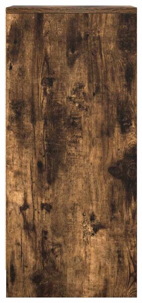 Füstös tölgy színű szerelt fa tálalószekrény 29,5x34x76 cm