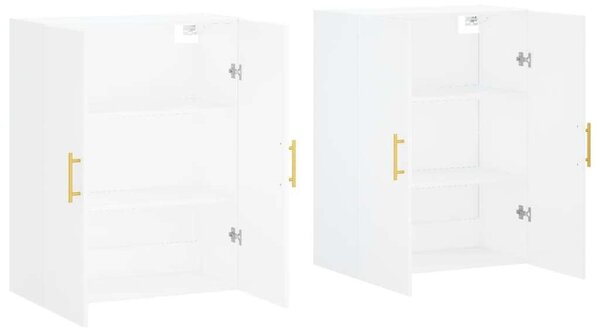 VidaXL 2 db fehér fali szekrény 69,5 x 34 x 90 cm