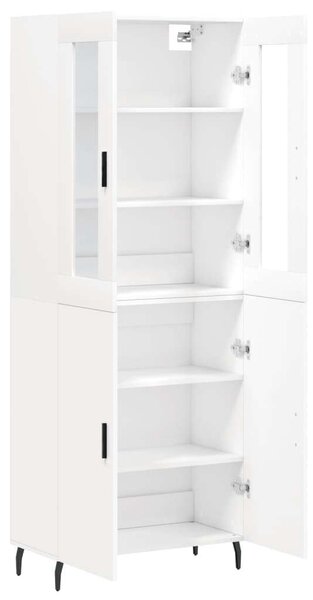 VidaXL Fehér Fa Magasszekrény - 180 cm