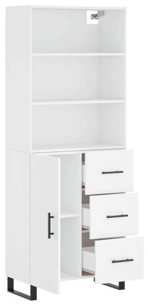 VidaXL fehér szerelt fa magasszekrény 69,5 x 34 x 180 cm