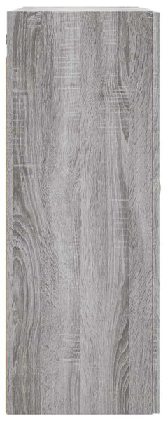 2 db szürke sonoma színű fali szekrény 69,5 x 34 x 90 cm
