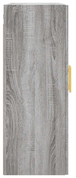 2 db szürke sonoma színű fali szekrény 69,5 x 34 x 90 cm