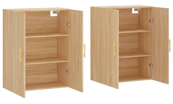 2 db sonoma tölgy fali szekrény 69,5 x 34 x 90 cm