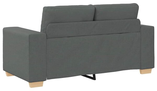 Sötétszürke szövet loveseat kanapé 160x77x82 cm